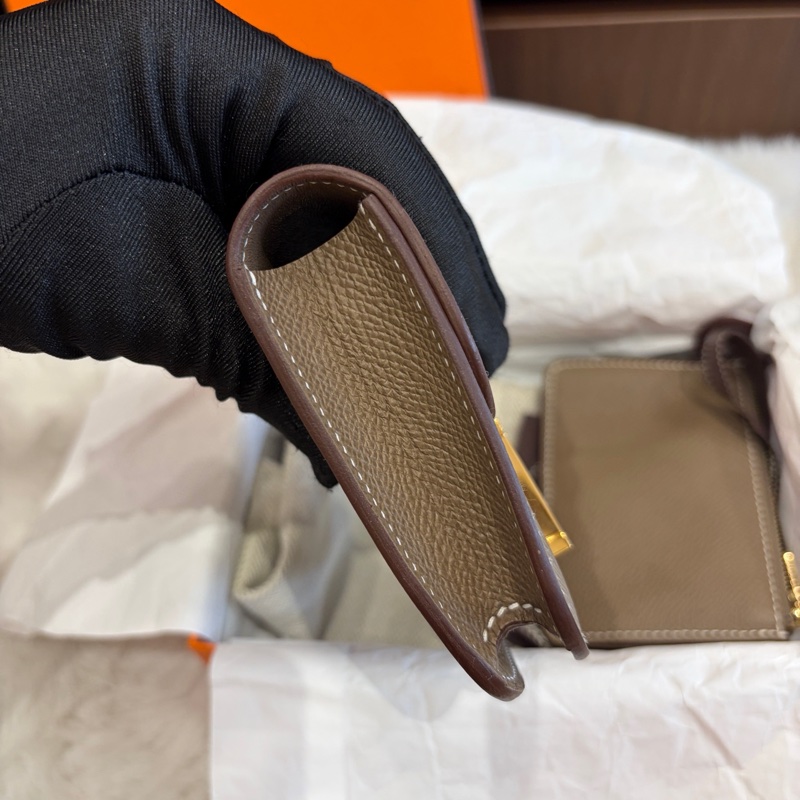 🌈Hermes🧡Constance Slim🧡大象灰金扣🧡未使用閑置🌈Epsom皮🌟有盒🧡有貼膜🌟constanceslim🌟Constance🌟hermeswallet🌟愛馬仕🌟-4