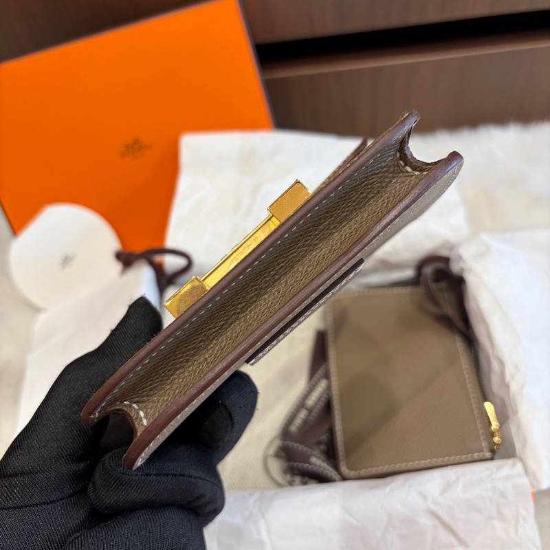 🌈Hermes🧡Constance Slim🧡大象灰金扣🧡未使用閑置🌈Epsom皮🌟有盒🧡有貼膜🌟constanceslim🌟Constance🌟hermeswallet🌟愛馬仕🌟-6