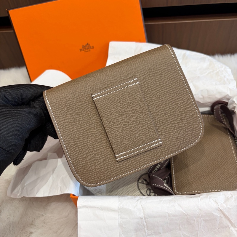 🌈Hermes🧡Constance Slim🧡大象灰金扣🧡未使用閑置🌈Epsom皮🌟有盒🧡有貼膜🌟constanceslim🌟Constance🌟hermeswallet🌟愛馬仕🌟-9