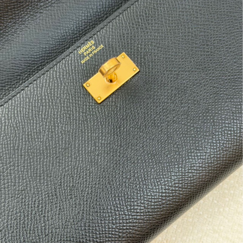 🌈Hermes🧡Kelly to go🧡黑色金扣🌟98新🌈Epsom皮🌟kellytogo🌟kelly🌟愛馬仕🌟-1