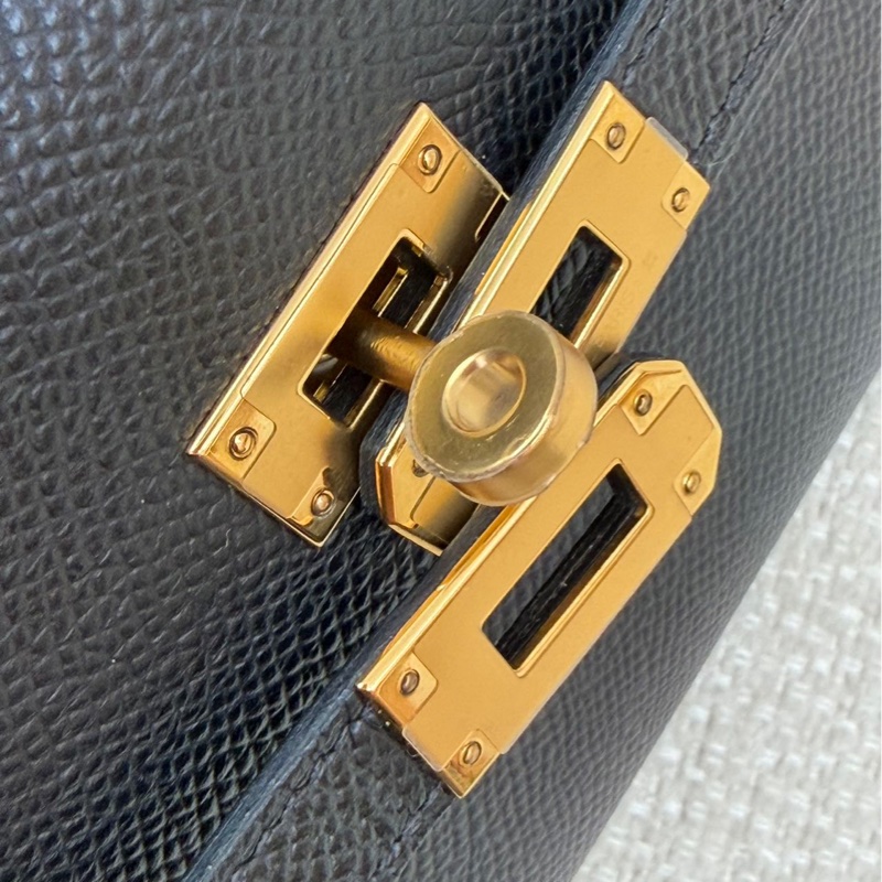 🌈Hermes🧡Kelly to go🧡黑色金扣🌟98新🌈Epsom皮🌟kellytogo🌟kelly🌟愛馬仕🌟-4