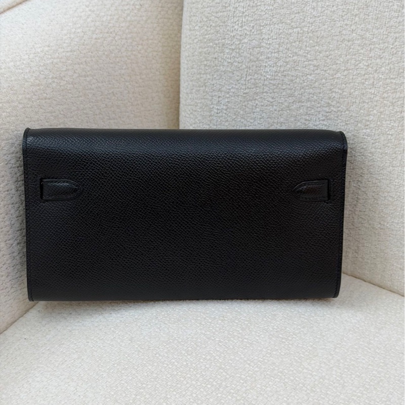🌈Hermes🧡Kelly to go🧡黑色金扣🌟98新🌈Epsom皮🌟kellytogo🌟kelly🌟愛馬仕🌟-9