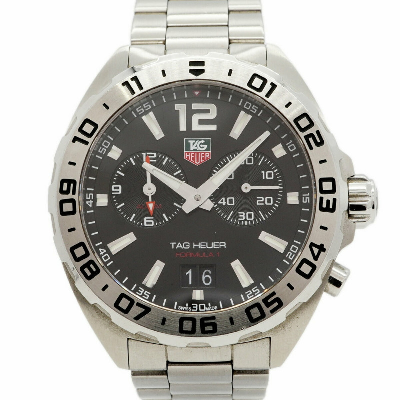 TAG Heuer Formula 1 WAZ111A 黑色錶盤男士腕錶-0