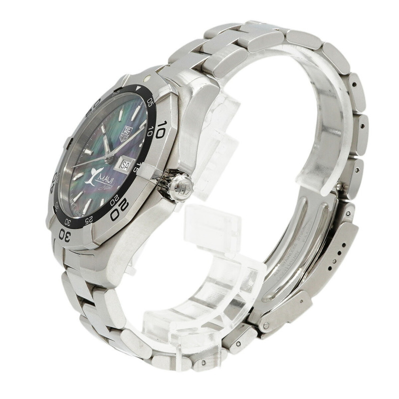 TAG Heuer 豪雅競潛系列 Maui 日曆星期顯示 WAF2012 黑色錶盤男士腕錶-1