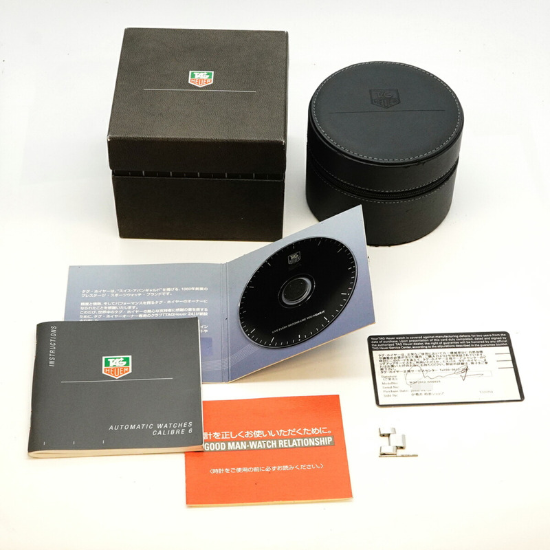 TAG Heuer 豪雅競潛系列 Maui 日曆星期顯示 WAF2012 黑色錶盤男士腕錶-9