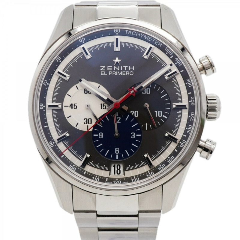 真力時 Chronomaster El Primero 03.2040.400 灰色錶盤男士腕錶-0
