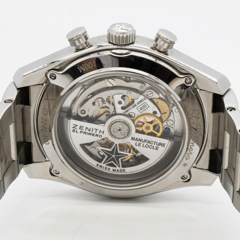 真力時 Chronomaster El Primero 03.2040.400 灰色錶盤男士腕錶-4