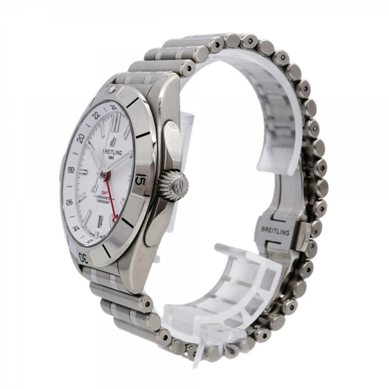 百年靈 Chronomat 40 A32398 白色錶盤男士腕錶-1