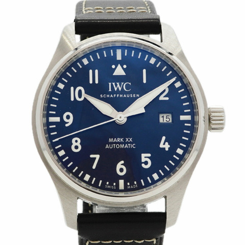 IWC 沙夫豪森飛行員手錶 Mark 20 IW328203 海軍藍錶盤 男士