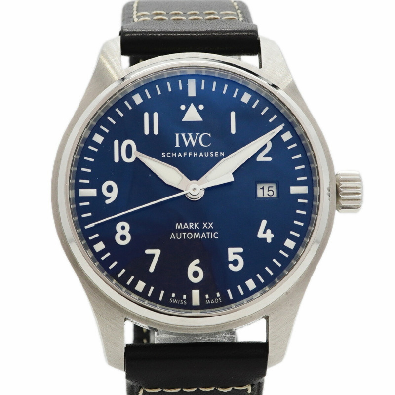 IWC 沙夫豪森飛行員手錶 Mark 20 IW328203 海軍藍錶盤 男士-0