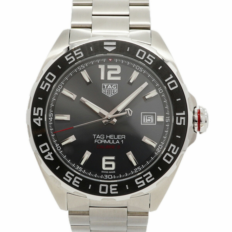 TAG Heuer Formula 1 WAZ2011 灰色錶盤男士腕錶-0
