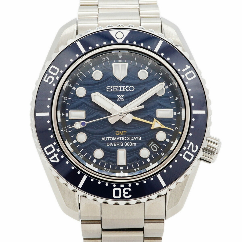 精工 Prospex SBEJ027 6R54-00N0 海軍藍錶盤男士腕錶-0