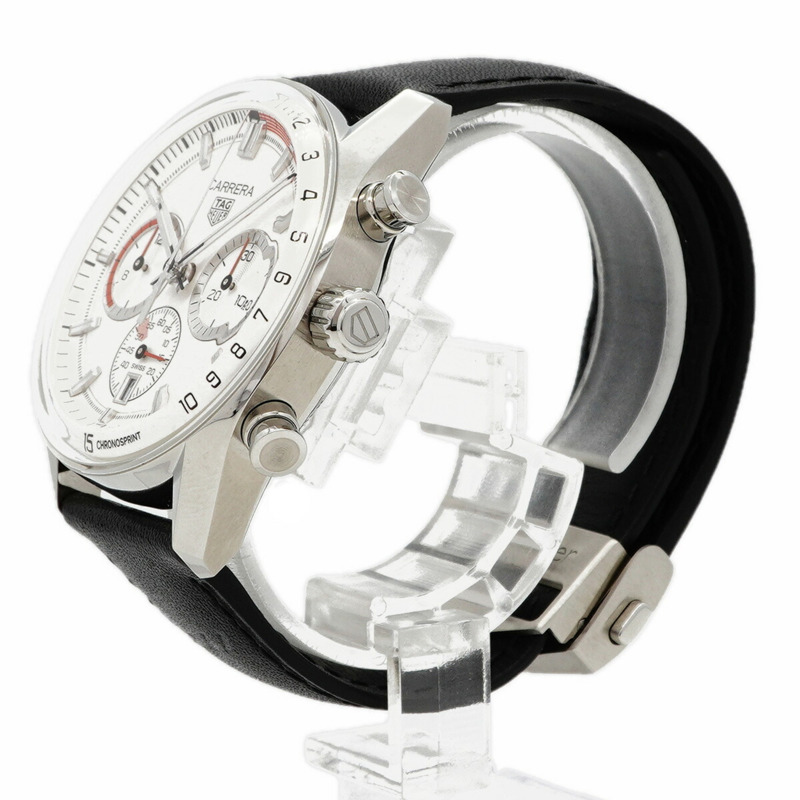 TAG Heuer Carrera Chronosprint Porsche CBS2011 銀色錶盤男士腕錶-1