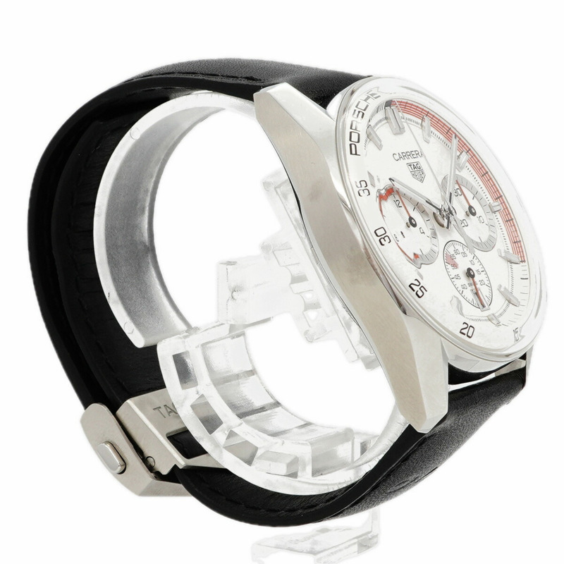TAG Heuer Carrera Chronosprint Porsche CBS2011 銀色錶盤男士腕錶-2