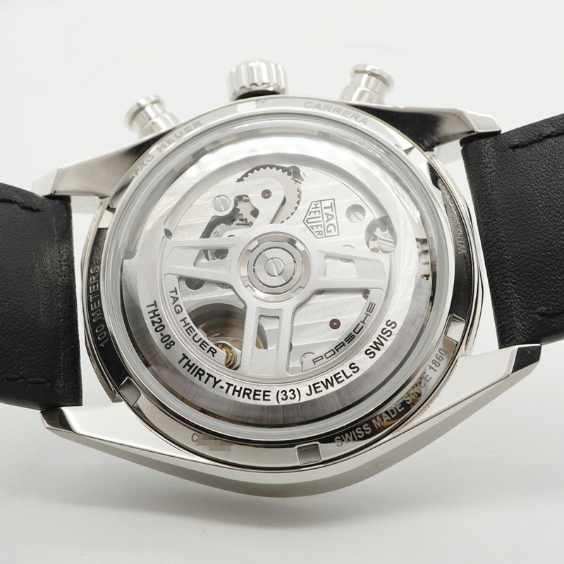 TAG Heuer Carrera Chronosprint Porsche CBS2011 銀色錶盤男士腕錶-4