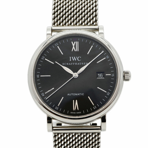 IWC萬國錶沙夫豪森Portofino IW356506黑色錶盤男士腕錶