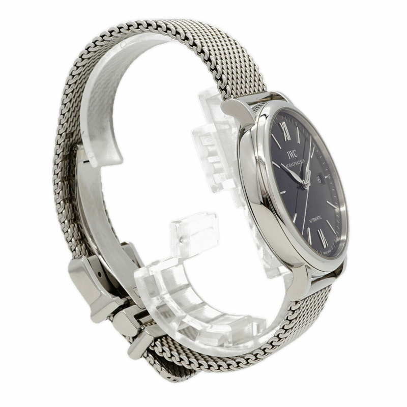 IWC萬國錶沙夫豪森Portofino IW356506黑色錶盤男士腕錶-2