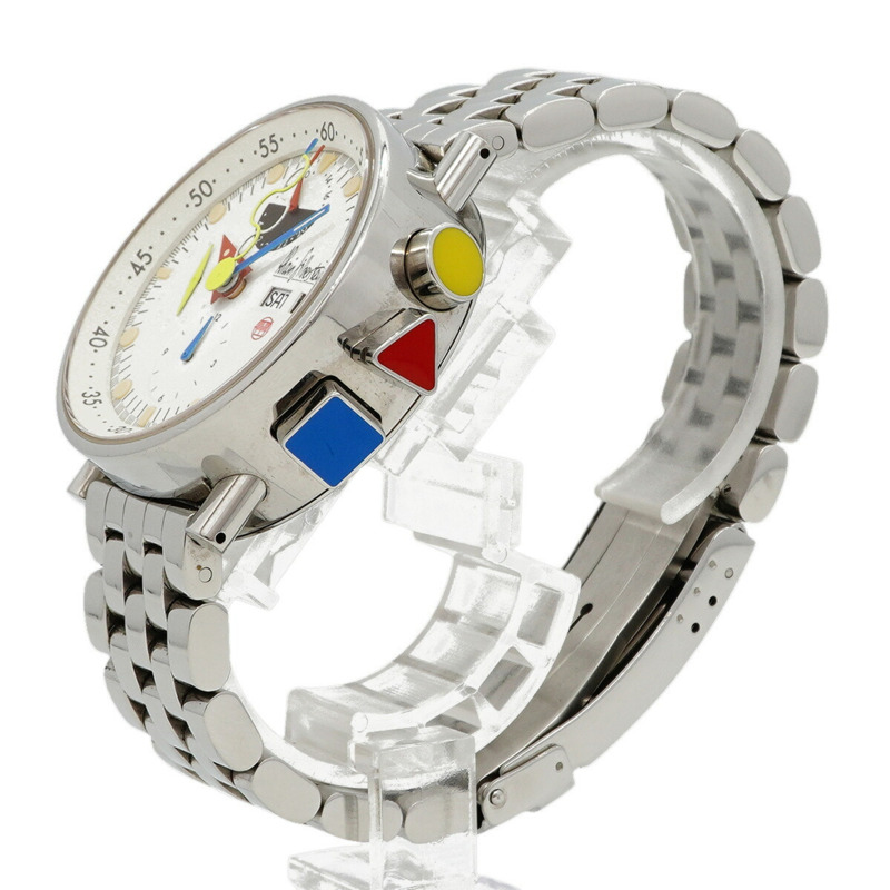 Alain Silberstein Chronobauhaus LWO5100 白色錶盤男士腕錶-1