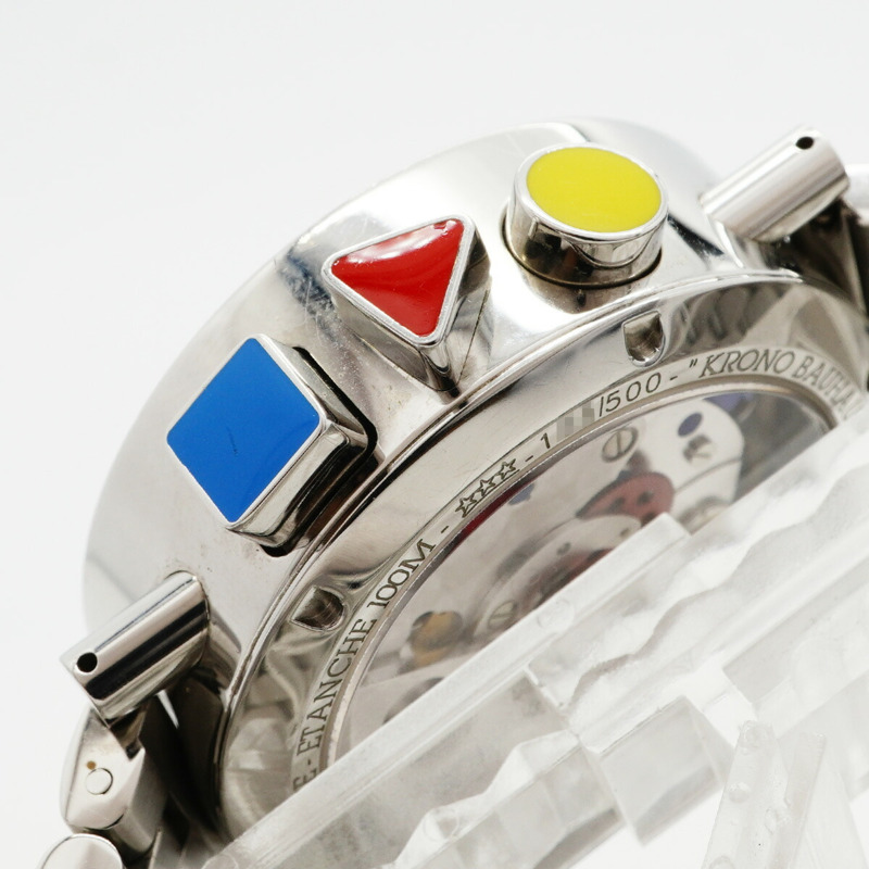 Alain Silberstein Chronobauhaus LWO5100 白色錶盤男士腕錶-8