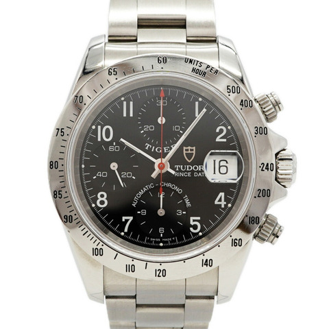 帝舵 Chronotime Tiger 79280 黑色錶盤男士腕錶