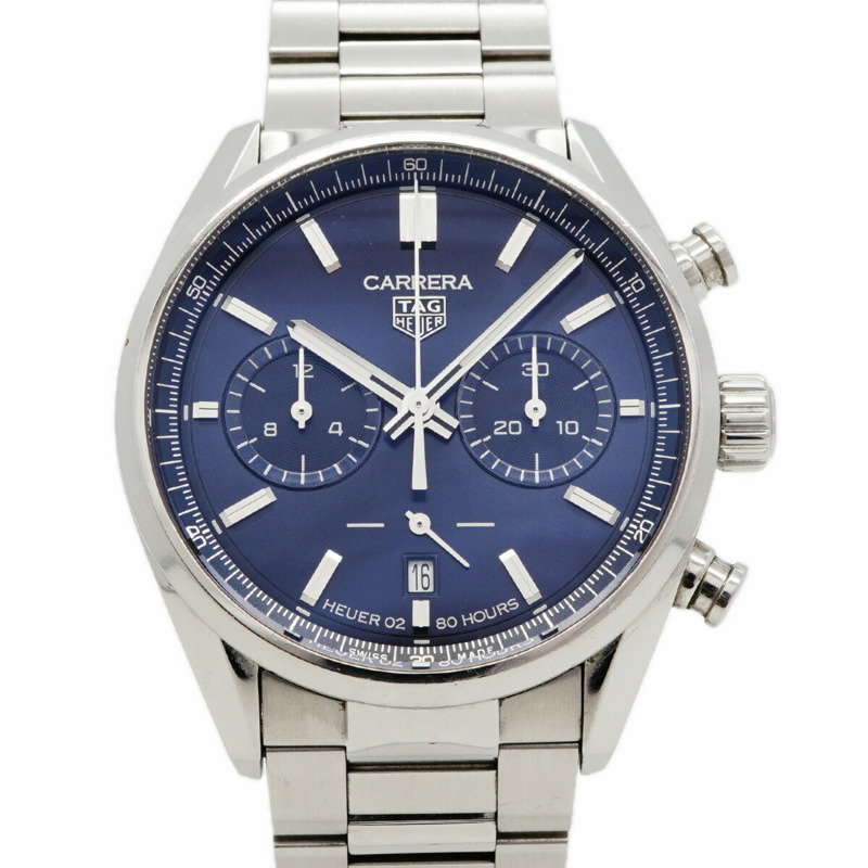 TAG Heuer 豪雅卡萊拉系列 CBN2011 海軍藍錶盤男士腕錶-0