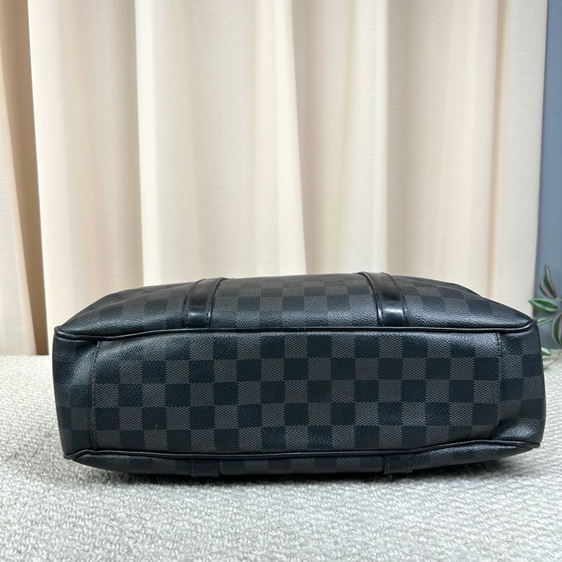 LV路易威登Tadao棋盤格公文包 黑色棋盤格-4