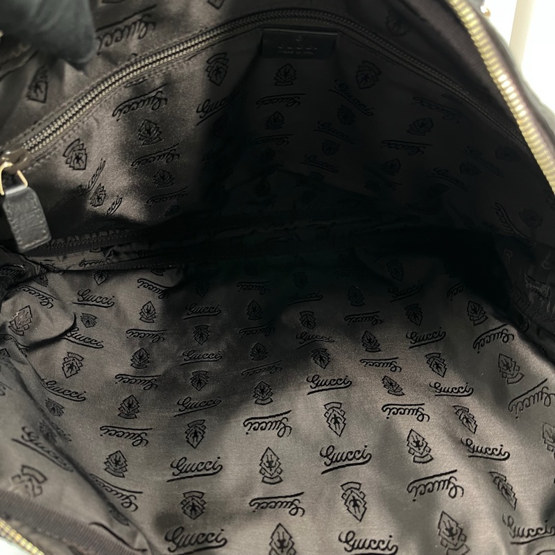 GUCCI古馳 少肩帶 全皮老花壓紋手提包公文包電腦包-6