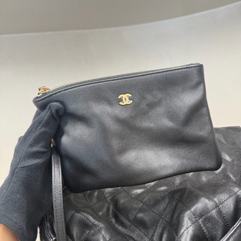 Chanel 25bag 黑金中號-4