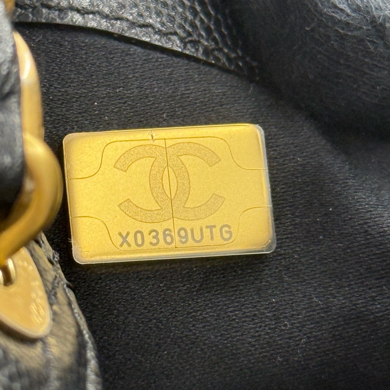 Chanel 25bag 黑金中號-12