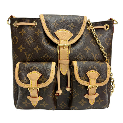 棕色 原花帆布 Excursion PM 肩背包【LOUIS VUITTON LV 路易威登】 M46932