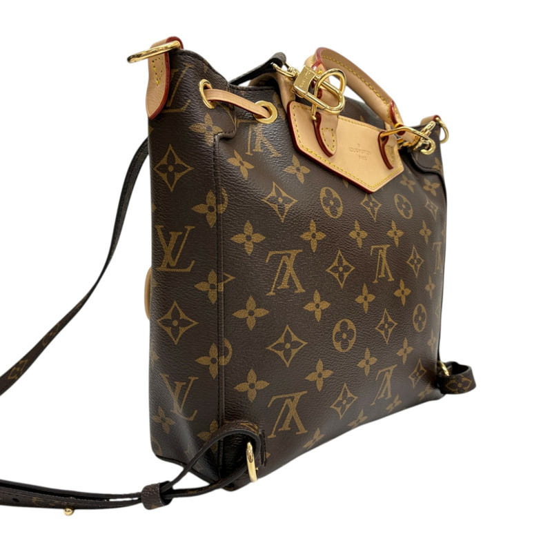 棕色 原花帆布 Excursion PM 肩背包【LOUIS VUITTON LV 路易威登】 M46932-1