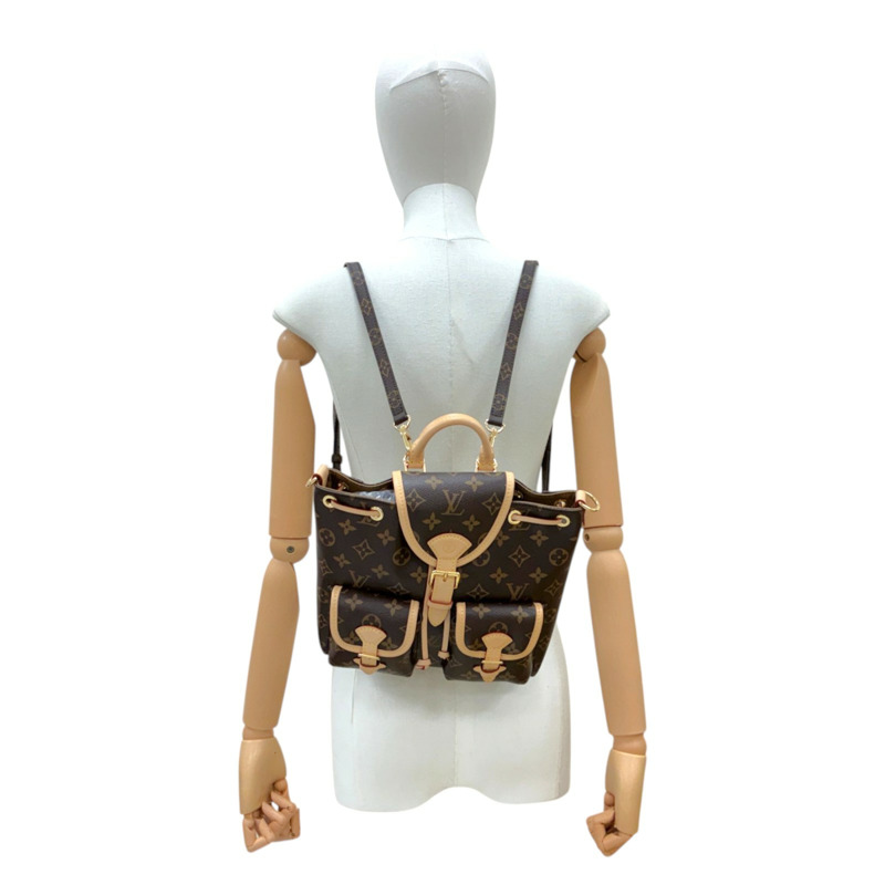 棕色 原花帆布 Excursion PM 肩背包【LOUIS VUITTON LV 路易威登】 M46932-5