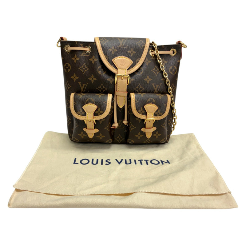 棕色 原花帆布 Excursion PM 肩背包【LOUIS VUITTON LV 路易威登】 M46932-7