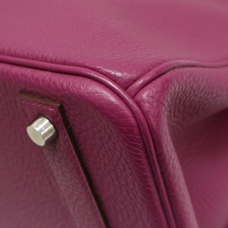 玫粉色 Togo牛皮 Birkin 40 柏金包 手提包 □Q刻 銀扣【HERMES 愛馬仕】-15