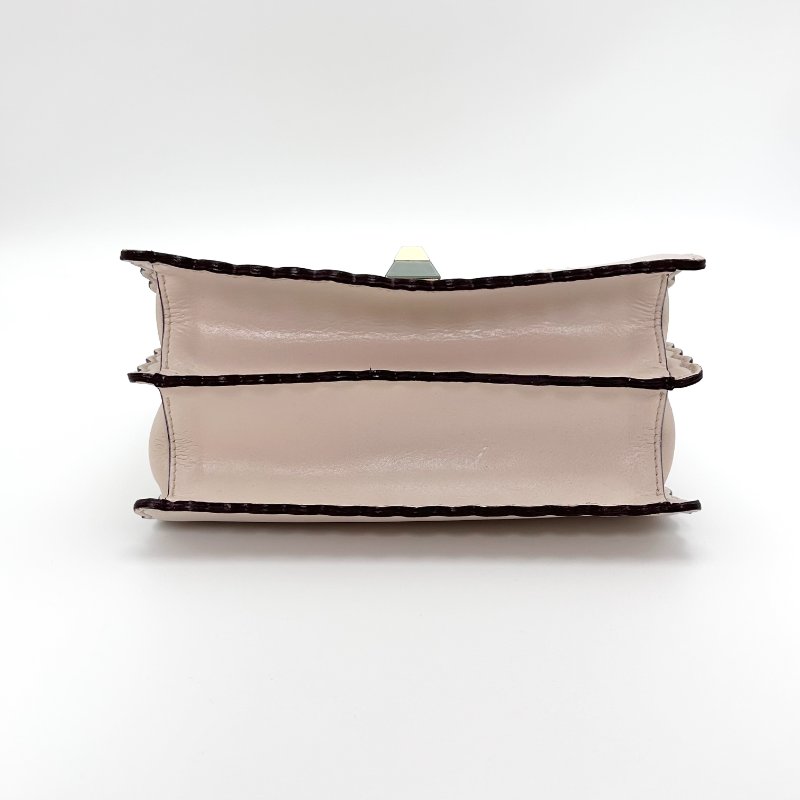 FENDI KANI波浪風琴手提斜背包19*15*8 98新配件塵袋-4