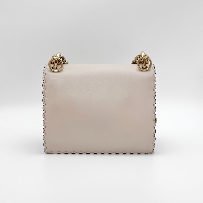 FENDI KANI波浪風琴手提斜背包19*15*8 98新配件塵袋-5