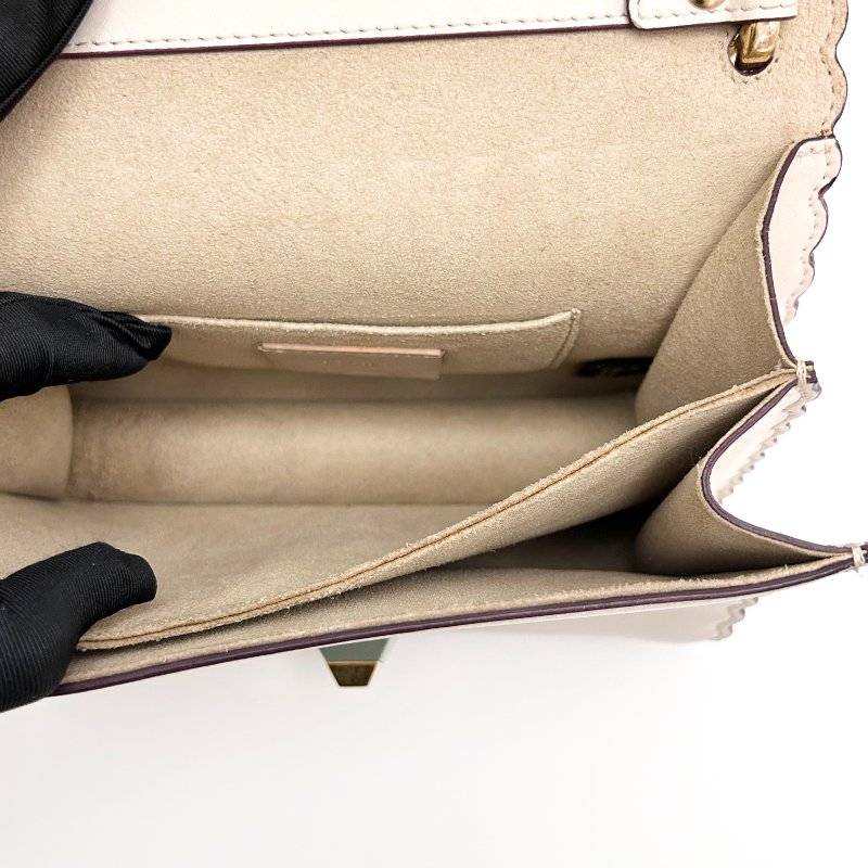 FENDI KANI波浪風琴手提斜背包19*15*8 98新配件塵袋-6