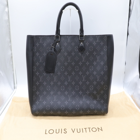 Louis Vuitton 路易威登 GRAND SAC 黑武士托特包-晶片款