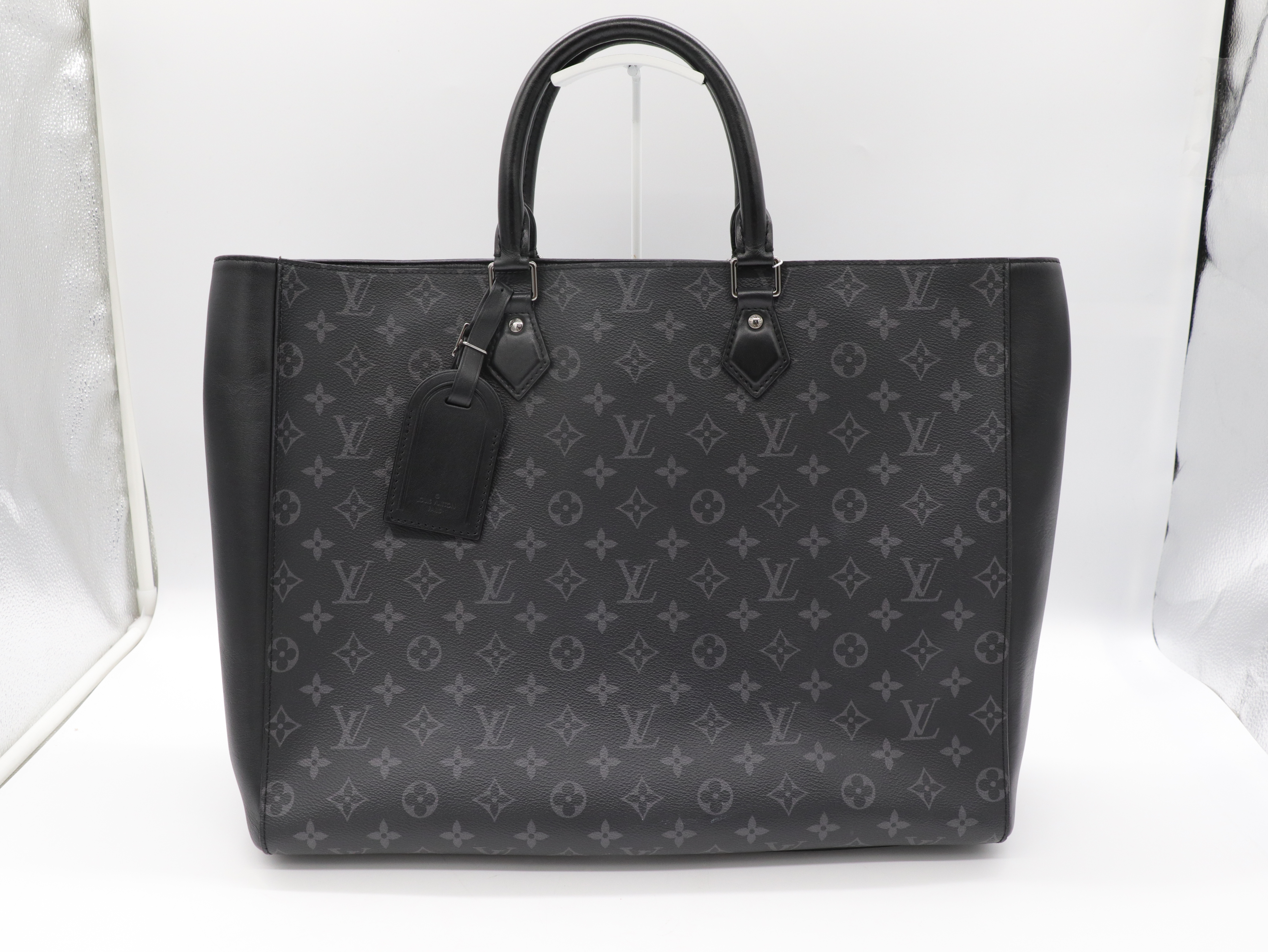 Louis Vuitton 路易威登 GRAND SAC 黑武士托特包-晶片款-1