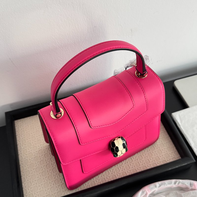 Bvlgari 風琴蛇頭包 唇膏粉 18*16*9.5 98新配件塵袋 肩帶 鏡子-2