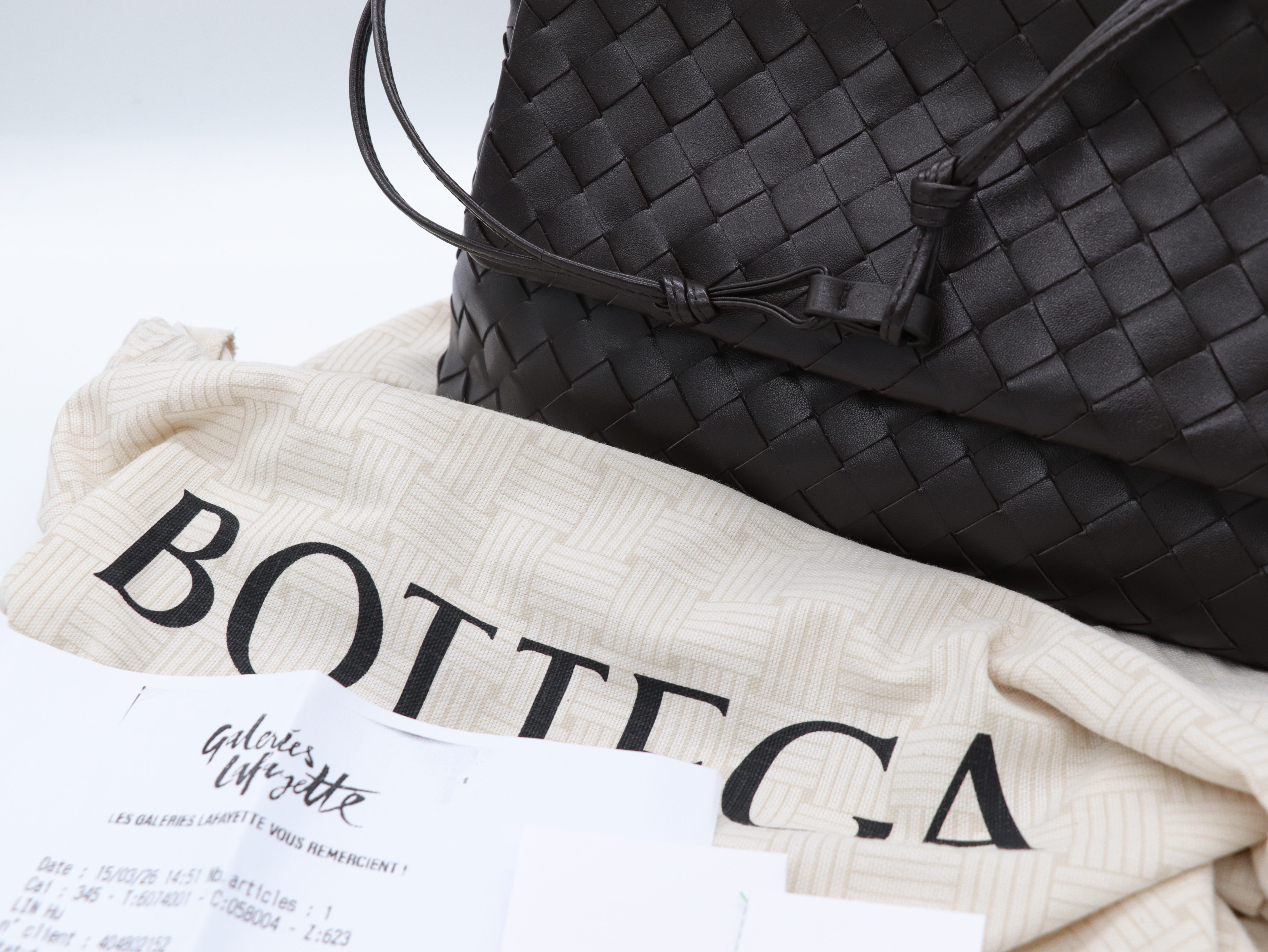 Bottega Veneta 寶緹嘉 深咖啡色 編織 肩背包 Giorno Intrecciato leather shoulder bag-1