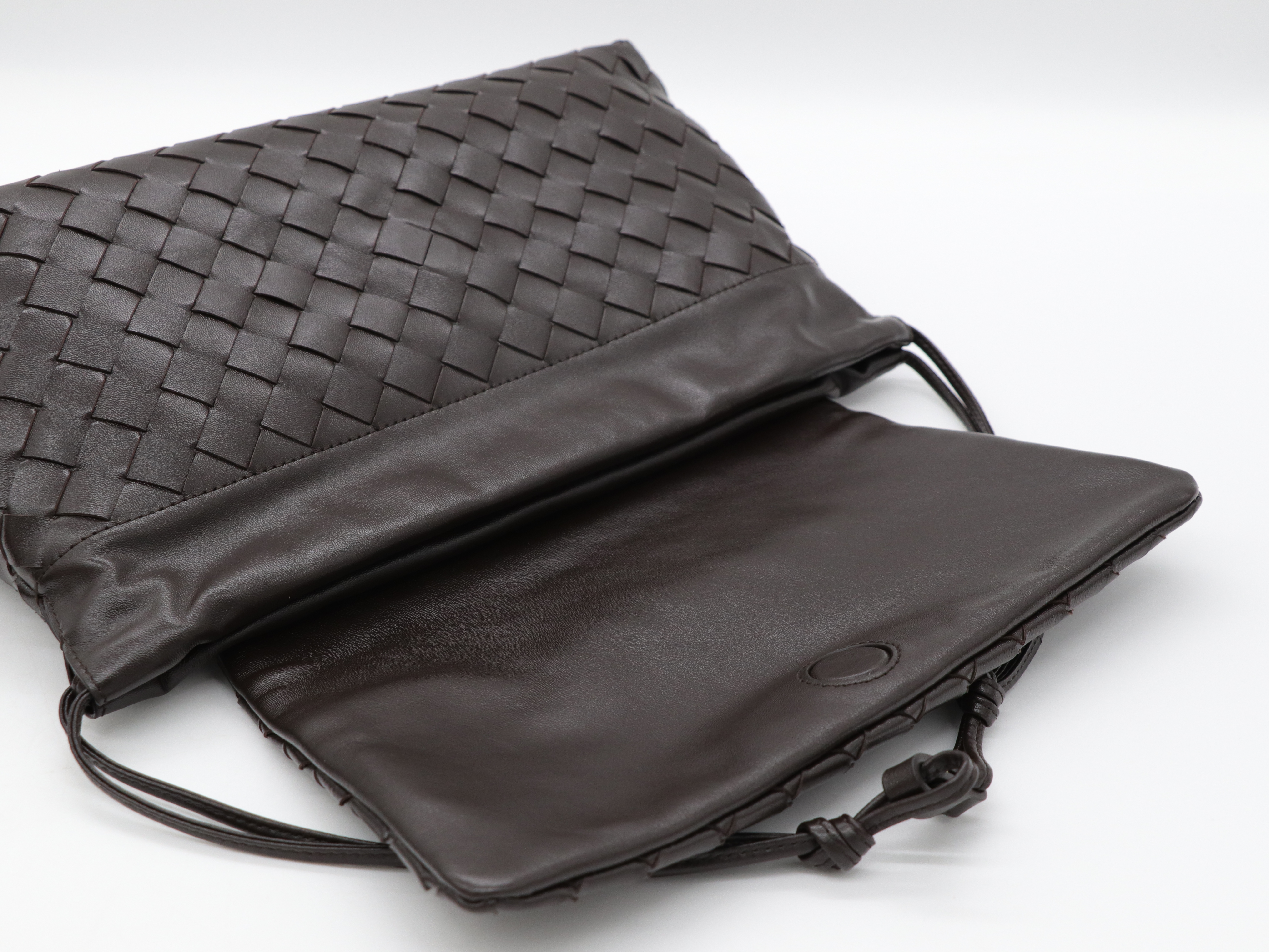 Bottega Veneta 寶緹嘉 深咖啡色 編織 肩背包 Giorno Intrecciato leather shoulder bag-13