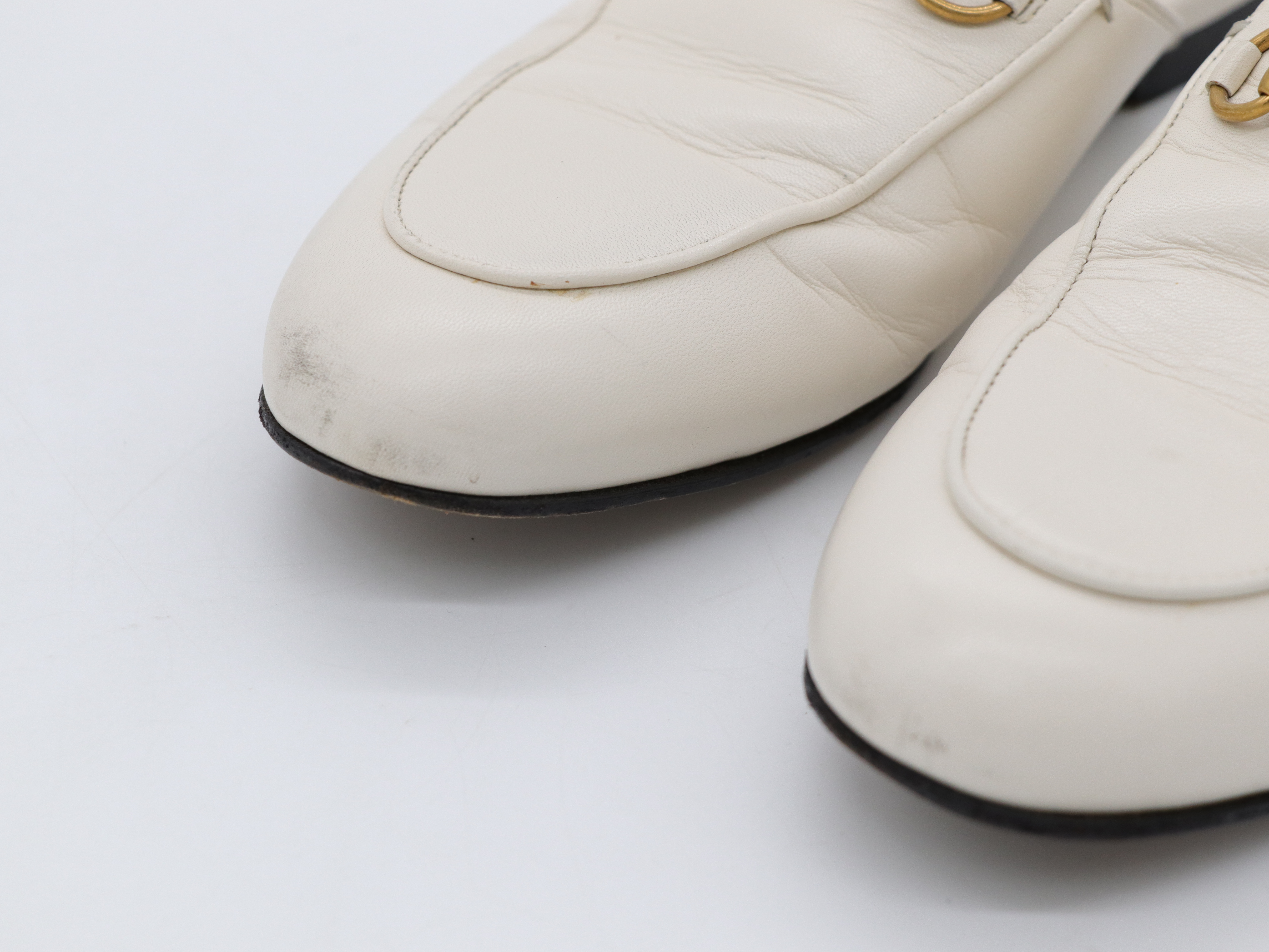 GUCCI 古馳 白色 Gucci Princetown leather mules 穆勒鞋 拖鞋-8
