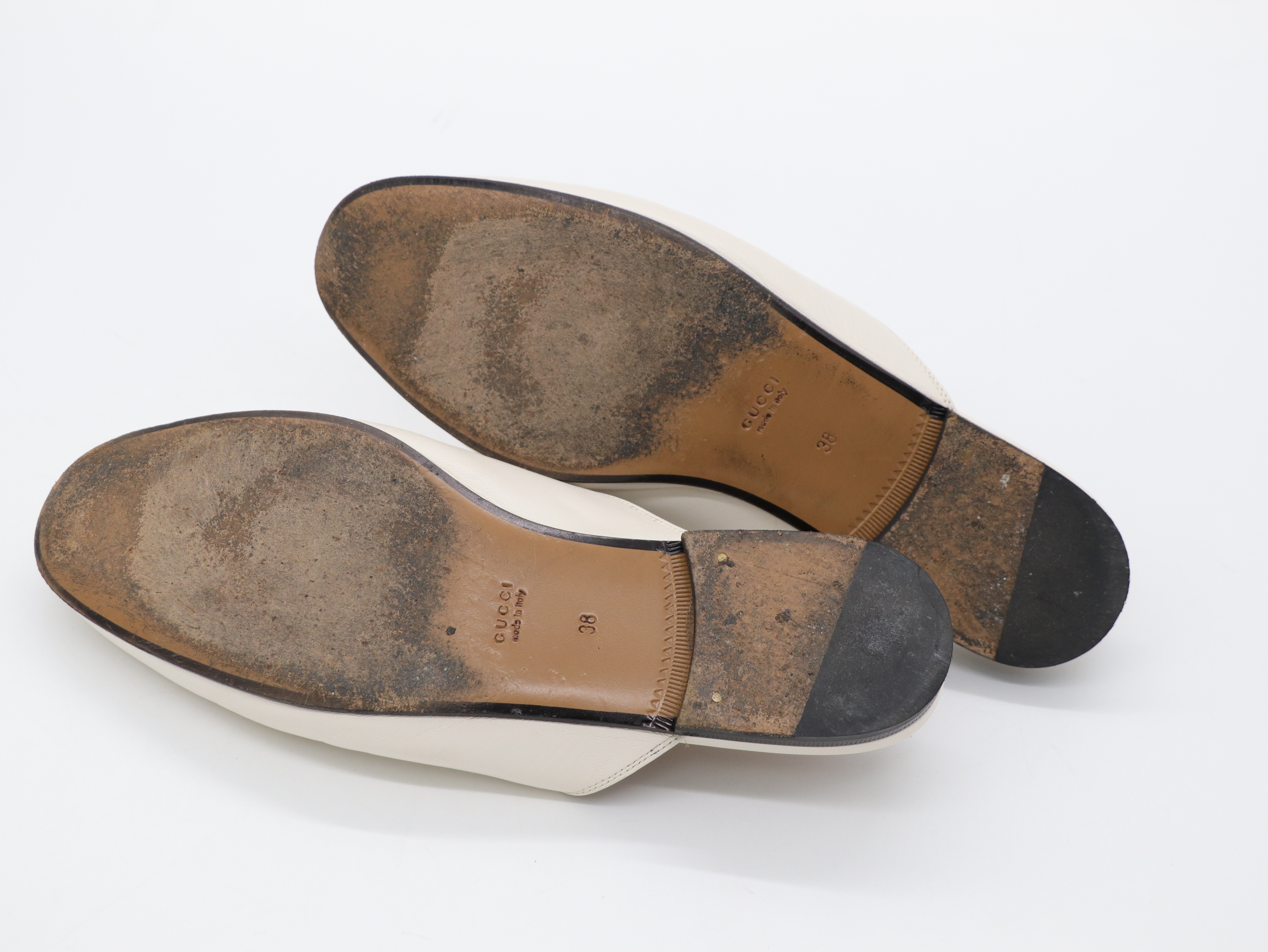 GUCCI 古馳 白色 Gucci Princetown leather mules 穆勒鞋 拖鞋-13