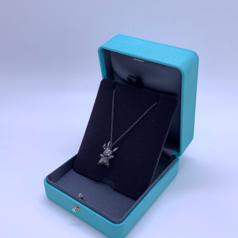 TIFFANY & CO.蒂芙尼 & 夢可寶 皮卡丘鑲鑽吊墜項鍊,聯名款-4