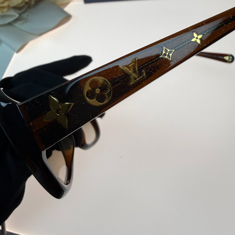 狀態良好 LV Obsession GM 墨鏡 太陽眼鏡 鏡腳滿版 Monogram 亮粉-10