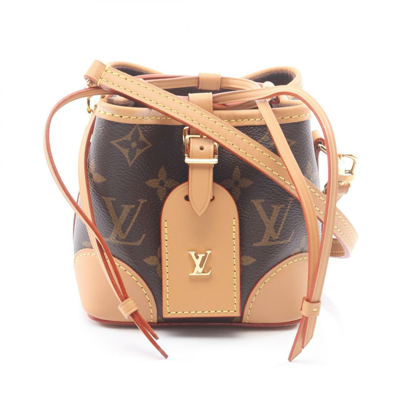 路易威登 Noe Perth 單肩包 M57099 Monogram 帆布皮革棕色二手-0