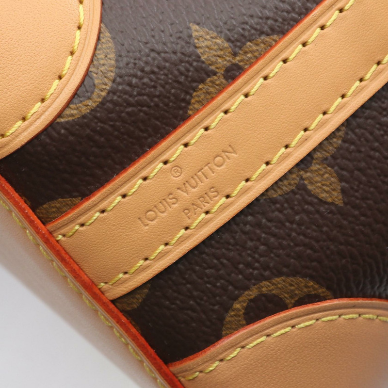路易威登 Noe Perth 單肩包 M57099 Monogram 帆布皮革棕色二手-3