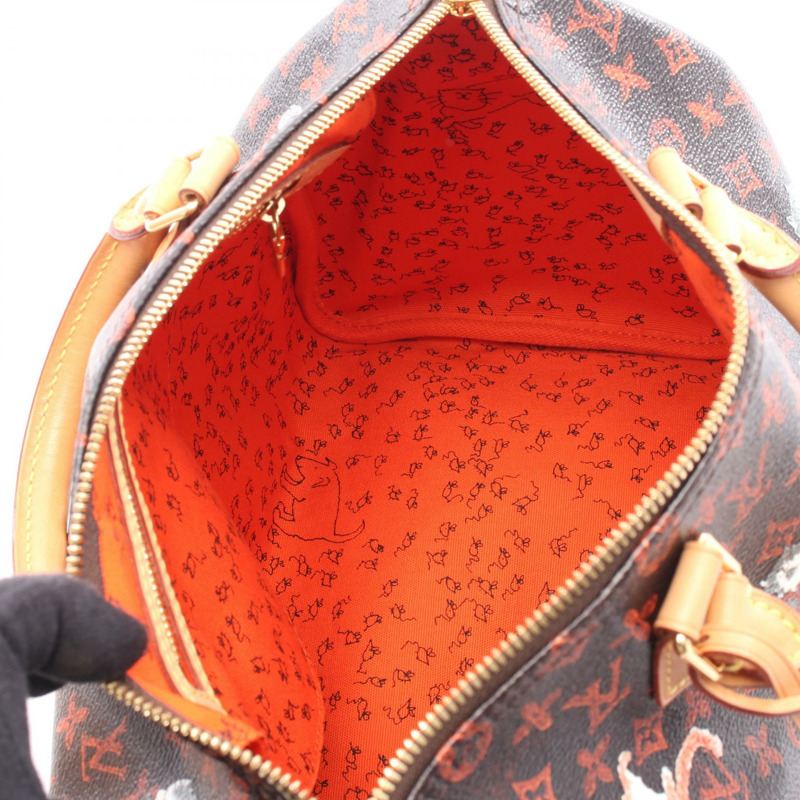 路易威登 Speedy Bandouliere 30 單肩手提包 M44401 帆布皮革二手-2