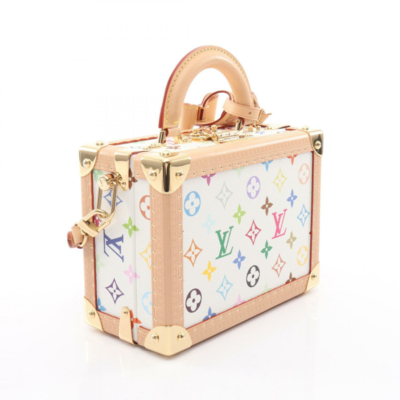 路易威登 LV ™ Petite Valise 單肩手提包 M13125 Monogram Multi 白色-1
